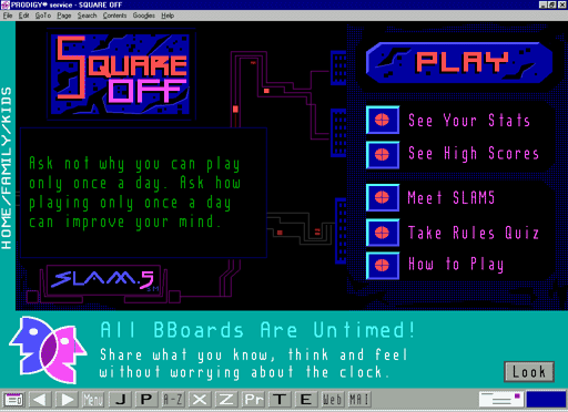 Prodigy Classic screenshots page